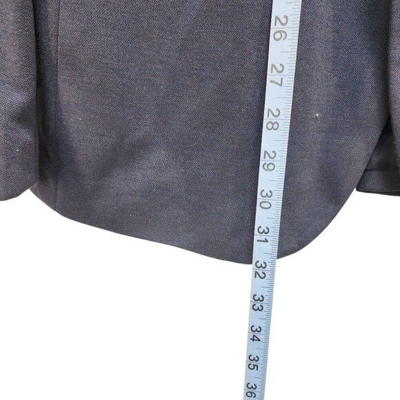 Mens Navy Blue Two-Button Blazer Jacket Coofandy Size L Tailored Fit - Picture 5 of 6